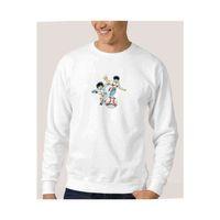 Captain Tsubasa Baskılı Beyaz Erkek Sweatshirt