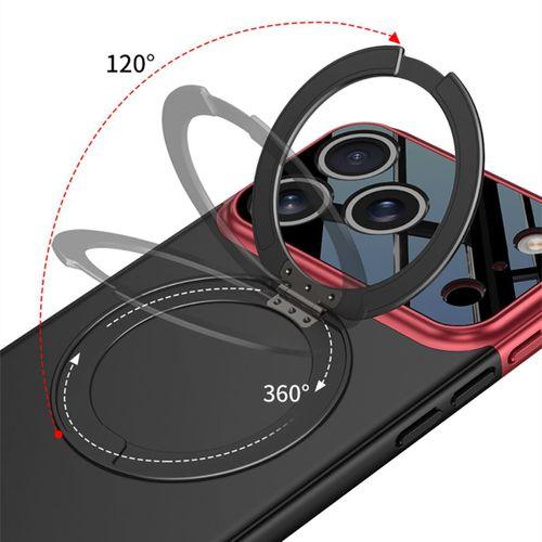 Apple iPhone 17 Pro Kılıf M-safe Şarj Özellikli 360 Derece Standlı Çift Parçalı Zore Torino Kapak