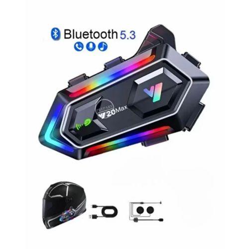 Bluetooth 5.3 Motosiklet Kask Intercom Kulaklık 1000 Metre Ipx6 Su Geçirmez
