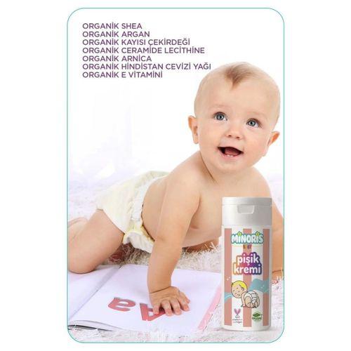 Minoris Baby Pişik Kremi 55 Gr, Bebekler İçin Güvenli ve Etkili Pişik Kremi