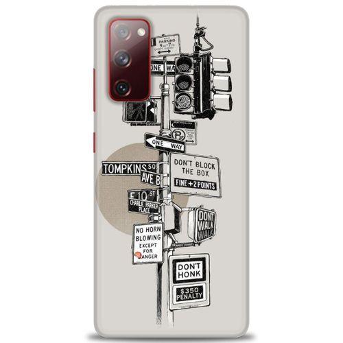 Samsung Galaxy S20 FE Kılıf HD Baskılı Kılıf - Tabelalar + Tam Ekran Koruyucu