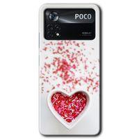 Poco x4 Pro Kılıf HD Desen Baskılı Arka Kapak - Kalpli Şekerleme