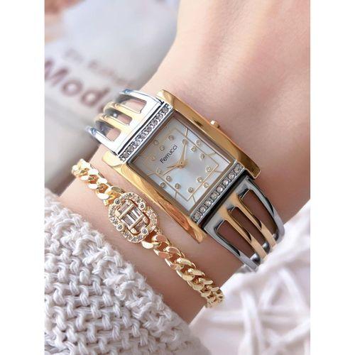 Ferrucci Kadın Kol Saati+Bileklik Özel Seri Çelik Kordon Kararma Renk Atma Yapmaz VS.BLKT.0745