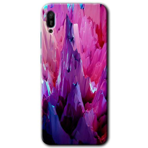Potkal Hediye Fabrikası Huawei Y6 2019 Kılıf HD Desen Baskılı Arka Kapak - Abstraction Sharp