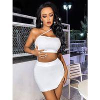 Özel Tasarım Beyaz Etekli Fantezi Mini Club Elbisesi