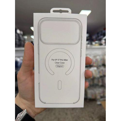 İphone 17 Pro Max ile Uyumlu Magsafe Özellikli Kristal Netlik Sararmaz PC Clear Case
