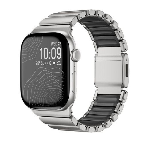 Apple Watch 44mm Zore KRD-149 Titanyum Silikon Kordon
