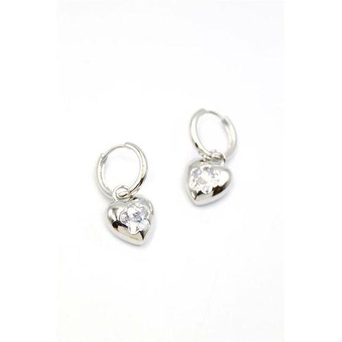 Kalp Küpe - Gümüş