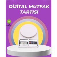 Beyaz Plastik Dijital Mutfak Tartısı – 24x16.8x1.5cm