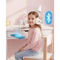 Peluş Tavşan Kulaklı Bluetooth Kulaklık Kablosuz Müzik Ve Tf Kart Destekli