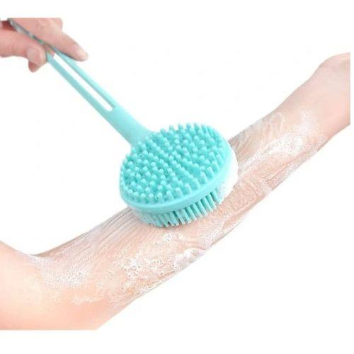 Çift Taraflı Silikon Uzun Saplı Banyo Fırçası CM-331