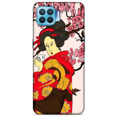 Oppo Reno 4 Lite Kılıf Japonya (10) Full Koruma Kılıfı Japon Geyşa