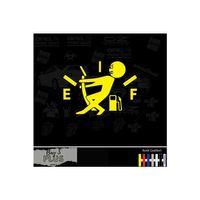 Oto Yakıt Depo Kapağı özel yeni sticker Sarı 15 Cm