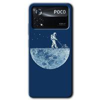 Poco x4 Pro Kılıf HD Desen Baskılı Arka Kapak - Uzay İşçisi + Kırılmaz Cam