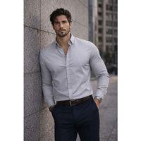 Likralı Regular Fit Nefes Alabilir Klasik Erkek Oxford Gömlek -Taş