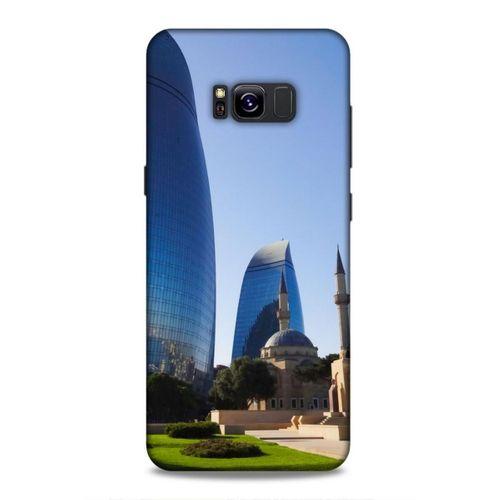Samsung Galaxy S8 Plus Uyumlu Kılıf Azarbaijan (37) Silicone Cover Kule ve Camii