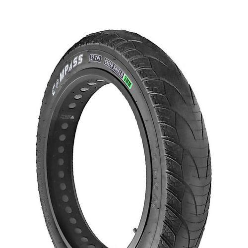 Dış Lastik Fat Bike Şehir 20x4.0 3mm Zırhlı Compass Siyah