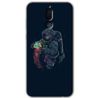 Potkal Hediye Fabrikası Huawei Mate 10 Lite Kılıf HD Desen Baskılı Arka Kapak - Astronot Kıyafeti