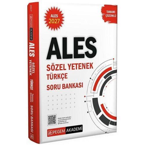 2027 ALES Sözel Yetenek Türkçe Tamamı Çözümlü Soru Bankası Pegem Yayınları