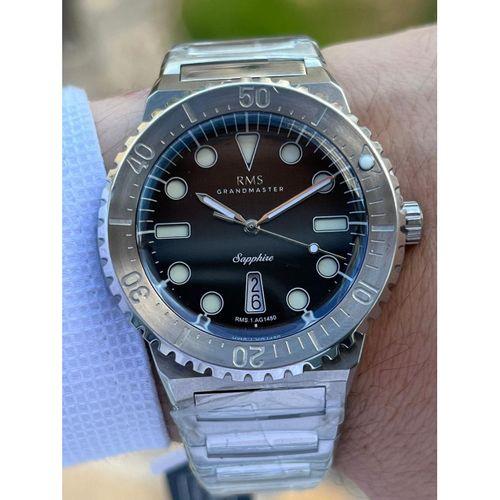 RMS Romanson Çelik Kordon Sapphire Camlı Kararmaz Renk Atmaz 10 Atm Erkek Kol Saati AG1480.02