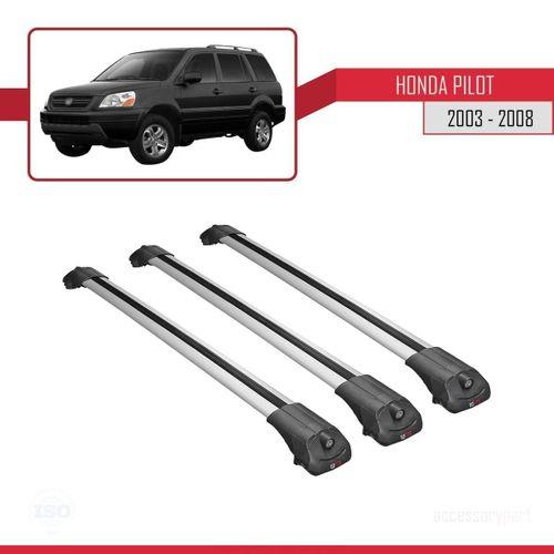 Honda Pilot 2003-2008 Arası ile uyumlu ACE-1 Ara Atkı Tavan Barı GRİ 3 ADET BAR