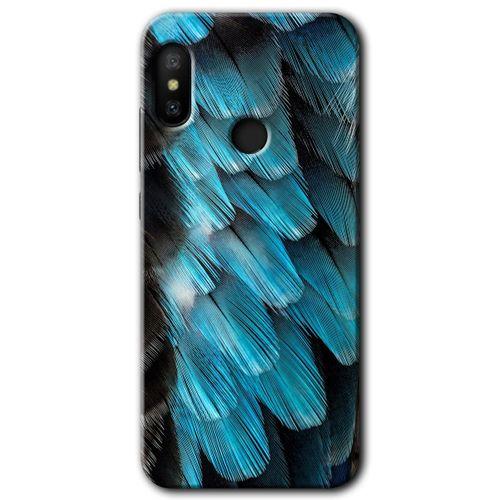 Xiaomi Redmi Note 6 Pro Kılıf HD Desen Baskılı Arka Kapak+Temperli Cam - 9D Tüyler