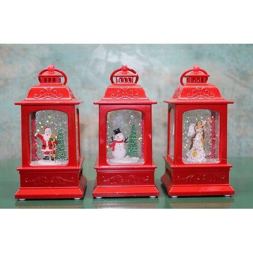 Yılbaşı Temalı Işıklı Müzikli Kar Küresi