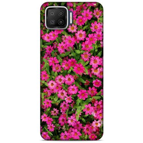 Lopard Oppo A73 Uyumlu Kılıf Bahar (40) Fit Silikon Kılıf Koyu Pembe