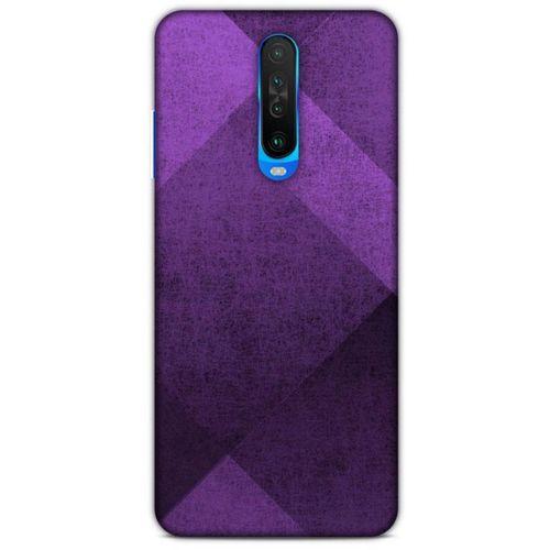 Xiaomi Poco X2 Uyumlu Kılıf Mor Delisi (16) Kalın Kılıf Üçgen
