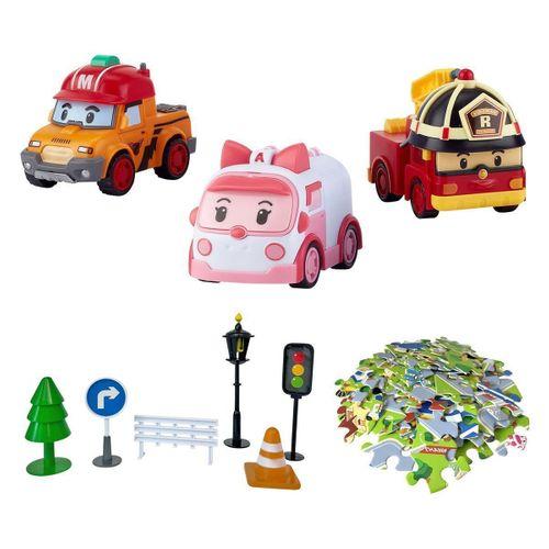 POLI ZR-913 Robocar Poli Gogo City Seri Ambar,Roy,Mark Oyun Seti