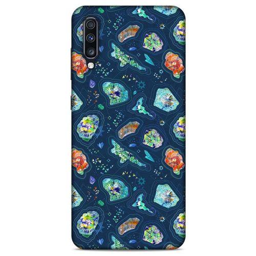 Samsung Galaxy A70s Kılıf Baskılı Özel Seri Taşlı (45) Liquid Air Kılıf
