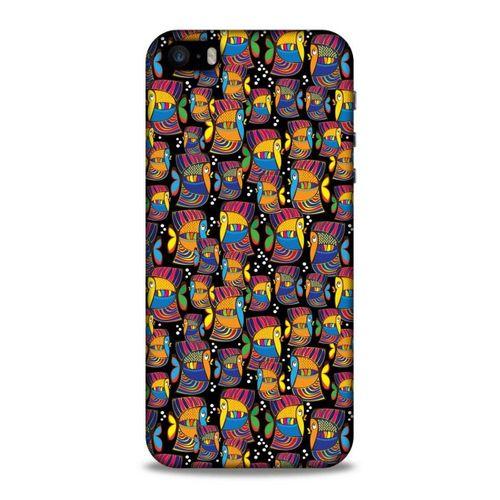 Lopard Apple iPhone SE Uyumlu Kılıf Soyut Sanat (27) Baskılı Tasarımlı Kılıf