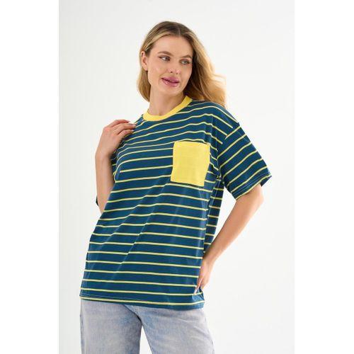 ALEXANDERGARDI Cep Detaylı Çizgili T-shirt
