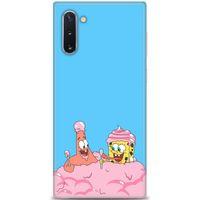 Samsung Galaxy Note 10 Kılıf HD Baskılı Kılıf - SpongeBob + Tam Ekran Koruyucu