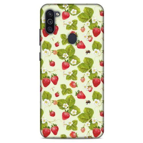 Frutix Çilek 03 Samsung Galaxy M11 Kılıf Desenli Silikon