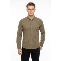 Erkek Spor Slim Fit Uzun Kol Petek Dokulu Gömlek BGL-ST05483