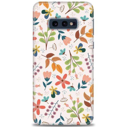 Samsung Galaxy S10E Kılıf HD Baskılı Kılıf - Renkli Dallar + Tam Ekran Koruyucu