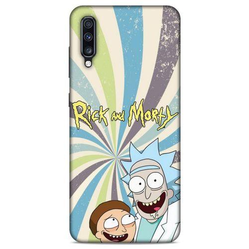 Samsung Galaxy A70 Uyumlu Kılıf Rick And Morty (3) Kapak President Morty