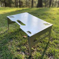 Kamp Ayısı® UniBase™ Modüler Katlanır Kamp Masası, 2mm Galvaniz Çelik, Çantalı