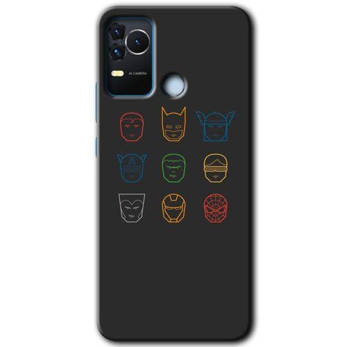 Omix X400 Kılıf HD Desen Baskılı Arka Kapak - Avengers Minimalism