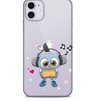 Zoologix (73) Apple iPhone 12 Şeffaf Kılıf Silikon Desenli