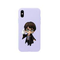 iPhone Xs Max Harry Potter Tasarımlı Lila Telefon Kılıfı