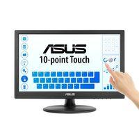 15.6 ASUS VT169HE IPS 5MS 60MHZ 1XVGA 1XHDMI FHD 1920X1080 DOKUNMATİK EKRAN FLICKER FREE ÇERÇEVESİZ VESA SİYAH
