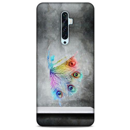 Oppo Reno 2z Kılıf Desenli Özel Seri Tüyler (38) Neo Hybrid Kılıf