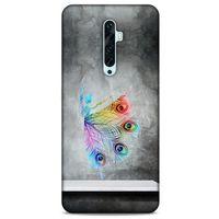 Oppo Reno 2z Kılıf Desenli Özel Seri Tüyler (38) Neo Hybrid Kılıf