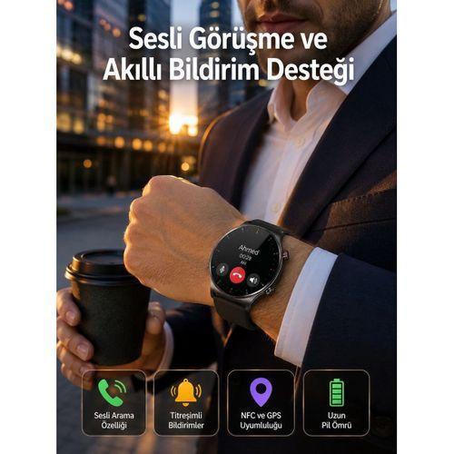 Akıllı Saat Adımsayar Nabız Ölçer Titreşim Özellikli Çağrı Cevaplama Sosyal Medya Yeni Nesil