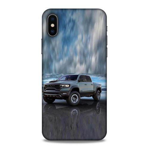 Lopard Apple iPhone XS Uyumlu Kılıf PickUpX (42) Rugged Armor Kılıf Bulut Mavi
