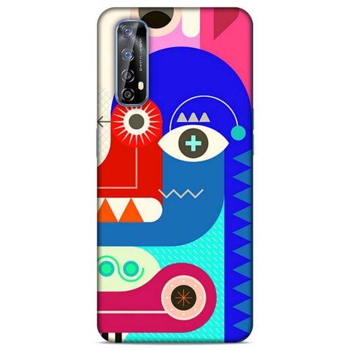 Lopard Huawei P Smart 2021 Uyumlu Kılıf Soyut Sanat (13) Baskılı Silikon Kap