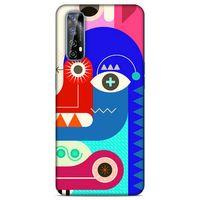 Lopard Huawei P Smart 2021 Uyumlu Kılıf Soyut Sanat (13) Baskılı Silikon Kap