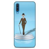 Samsung Galaxy A30s Kılıf FunnyMaX (45) Liquid Air Kılıf Açık Mavi Köpek